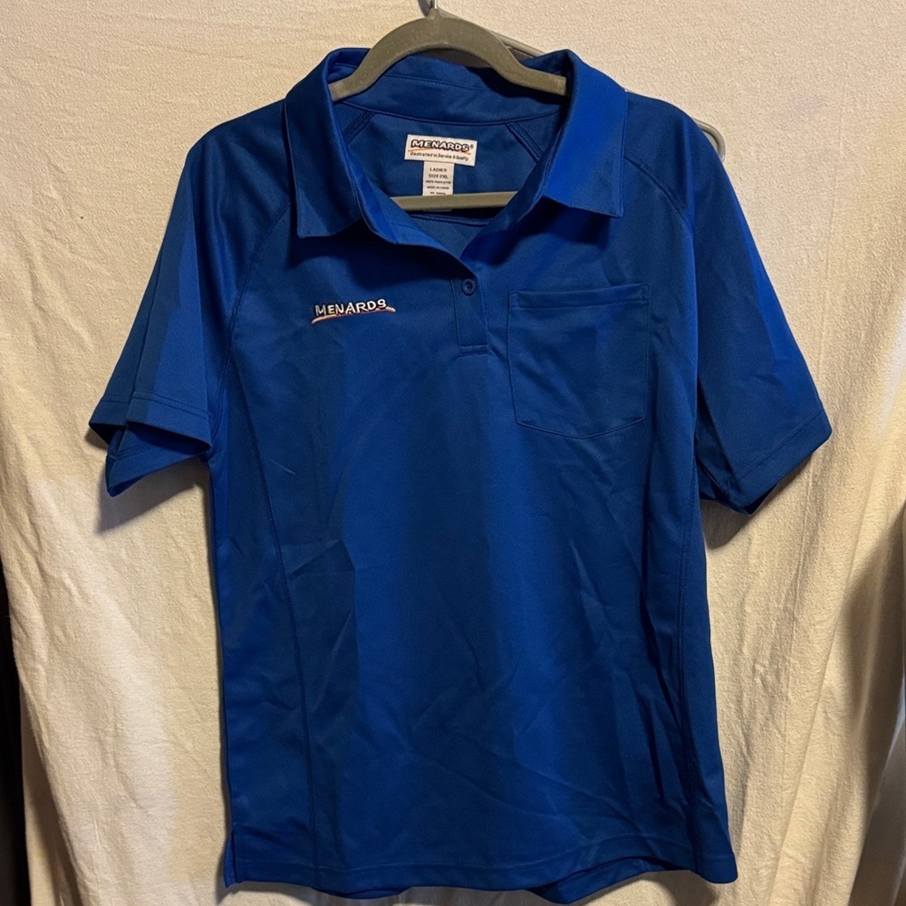 Menards Blue Polo Shirt